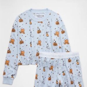 AE Peanuts Halloween Plush PJ Set